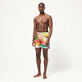 Bañador con estampado Gra para hombre - Vilebrequin x John M Armleder Multicolores vista frontal desgastada