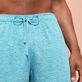 Men Others Solid - Unisex Linen Bermuda Shorts Solid, Heather azure details view 4
