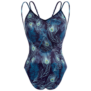 Eyes of the Wind Badeanzug mit Second-Skin-Material für Damen Midnight Rückansicht