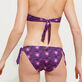 Women Bikini Bottom Mini Brief to be tied Hypno Shell Navy back worn view