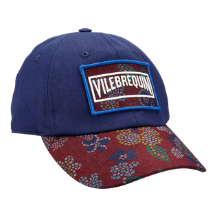 Gorra con estampado Mosaïque para hombre Dark denim w1 vista frontal