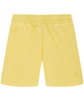 Boys Terry Bermuda Shorts Solid Popcorn front view