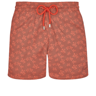 男士 Jacquard Tortue 弹力短款游泳短裤 Tomette 正面图