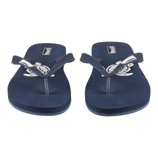 男士 Turtle 沙滩人字拖 Navy 2 正面穿戴视图