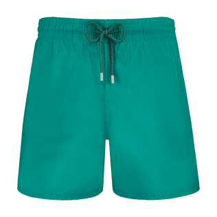 男士纯色超轻便携式泳裤 Emerald 正面图