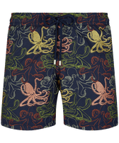 Octopussy Badeshorts mit Stickerei für Herren – Limitierte Serie Marineblau Vorderansicht