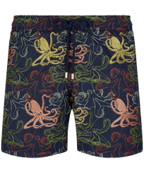 男款 Embroidered 绣 - 男士 Octopussy 刺绣游泳短裤 - 限量版, Navy 正面图