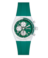 Steel Chrono Watch Vilebrequin Emerald front view