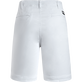Men Tencel Bermuda Shorts Solid Weiss Rückansicht