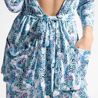Women Viscose Crepe Beachjama Top Isadora Fish White details view 5