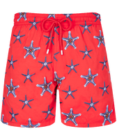 Maillot de bain homme brodé Starfish Dance - Édition Limitée Coquelicot vue de face