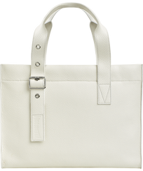 Medium Leather Bag Blanco vista frontal