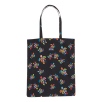 Tote bag Over the rainbow turtles Black 正面图