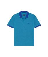 Polo de algodón de color liso para hombre Marrakech vista frontal