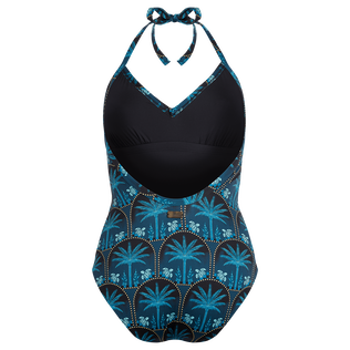 Women Halter One-piece Swimsuit - Vilebrequin x Abu Dhabi Goa back view