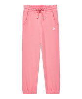 Girls Cotton Jogger Pants Solid Candy front view