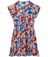 Girls Viscose Dress Flowers in the Sky Palace front view