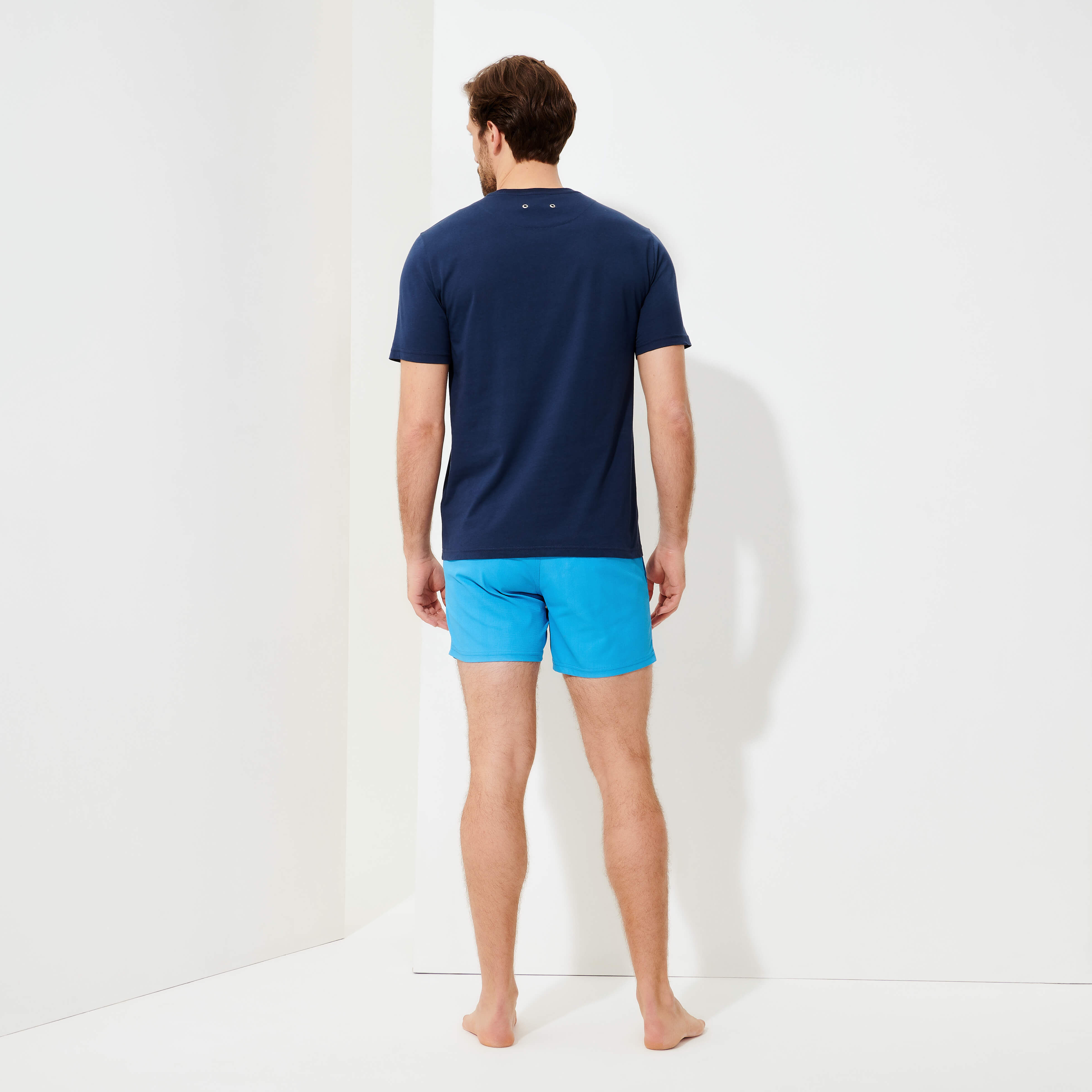 Men Organic Cotton T-shirt Solid | Site Vilebrequin | TTNU0P00