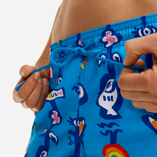 男士图腾泳裤 - Vilebrequin x JCC+ 合作款 - 限量版 Swimming pool 细节视图1