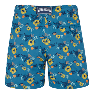 Men Swim Shorts Embroidered Flowers and Shells - Limited Edition Multicolor Rückansicht