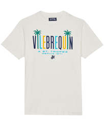 T-Shirt aus Baumwolle für Herren Off white Vorderansicht