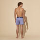 Bañador en lana merina bicolor para hombre Divine vista trasera desgastada