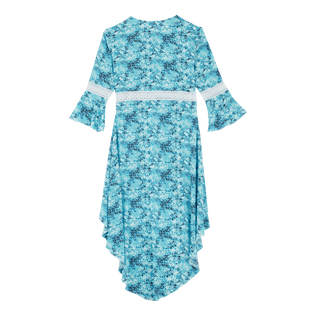 女士 Flowers 扎染连衣裙 Navy 后视图