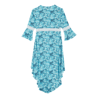 Vestito donna Flowers Tie & Dye Blu marine vista posteriore