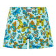 Pantalón corto de baño con cintura plana y estampado Butterflies para mujer Laguna vista trasera