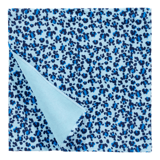 Unisex Beach Towel Turtles Leopard Thalassa back view