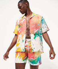 Men Gra Vilebrequin x John M Armleder Look  front view