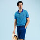 Bermudas de color liso para hombre Mar azul detalles vista 3