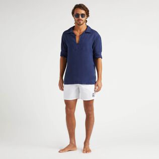Bañador para hombre de Vilebrequin x Inès de la Fressange Blanco detalles vista 1