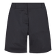 Pantaloncini mare donna lunghi tinta unita Nero vista frontale