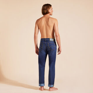 Men 5-Pockets Denim Pants Vendôme Turtles Med denim w2 back worn view
