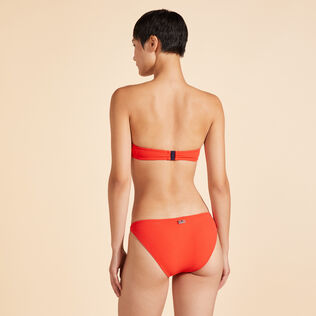 Bas de maillot de bain femme Jacquard Vichy Coquelicot vue de détail 2