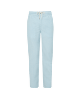 Reguläre figurbetonte Micro Rayures Wollhose für Herren Blue topaz Vorderansicht