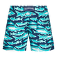 Bañador con estampado Requins 3D para niño Azul marino vista trasera