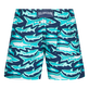 Maillot de bain garçon Requins 3D Bleu marine vue de dos