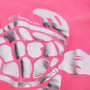 T-shirt large garçon Tortue Bougainvillier vue de détail 4