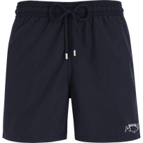 Men Swimwear Embroidered Logo - Vilebrequin x La Samanna Azul marino vista frontal