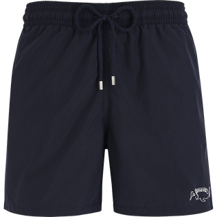 Men Swimwear Embroidered Logo - Vilebrequin x La Samanna Azul marino vista frontal