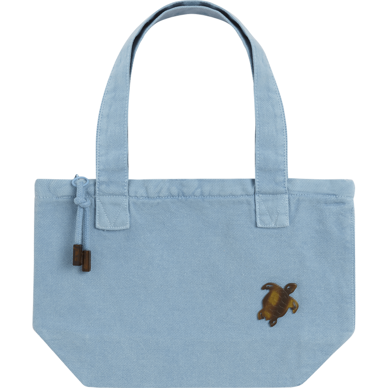 Mini-strandtasche, Gefärbt Mit Mineralfarbstoff - Barlin - Blau