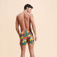 Pantaloncini mare uomo elasticizzati Marché Provencal Blu marine dettagli vista 1