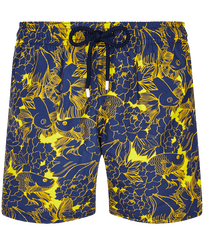 Bañador con estampado Hidden Fishes para hombre Limon vista frontal