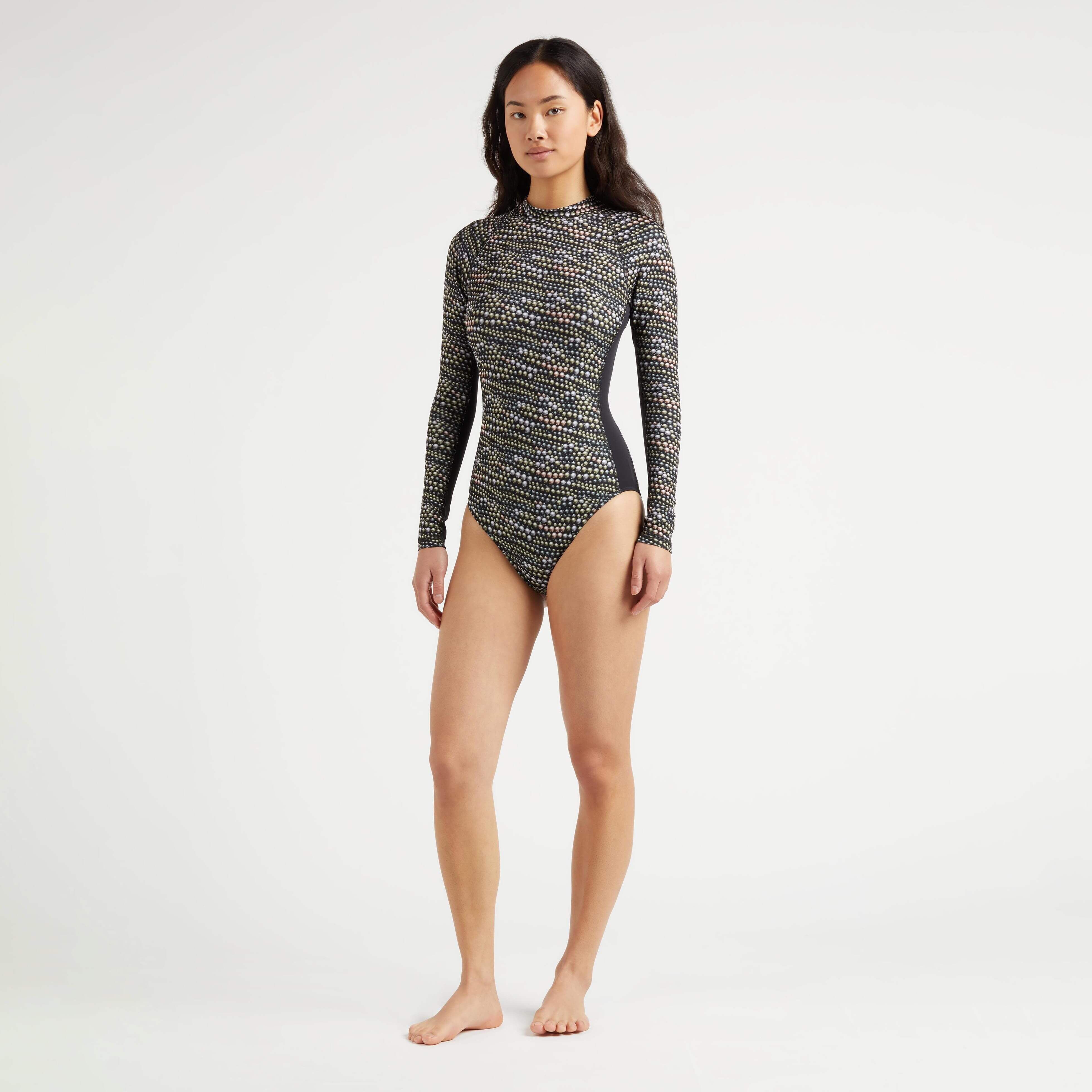 Women UV Protection One Piece Rashguard Pearl