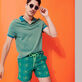Men Embroidered Swim Shorts Hypno Shell - Limited Edition Linden details view 3