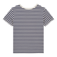 Boys T-Shirt Stripes Navy / white back view