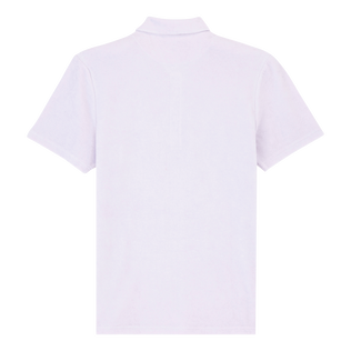 Solid Frottee-Polohemd für Herren Hydrangea Rückansicht