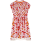 Girls Mini Dress Iris Lace- Vilebrequin x Poupette St Barth Shocking pink 后视图